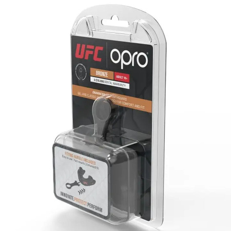 Картинка Капа "OPRO" Bronze UFC в футляре (красный) от магазина Sport-Power || Зображення Капа "OPRO" Bronze UFC у футлярі (червоний) від магазину Sport-Power