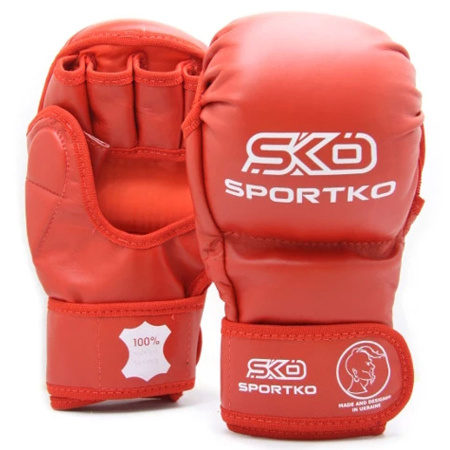 Картинка Перчатки для MMA "SPORTKO" (кожвинил) от магазина Sport-Power || Зображення Рукавички для MMA "SPORTKO" (шкірвініл) від магазину Sport-Power