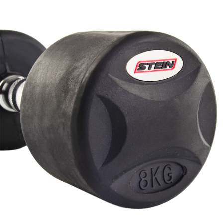 Картинка Гантель "STEIN" 8 кг (обрезиненная) от магазина Sport-Power || Зображення Гантель "STEIN" 8 кг (прогумована) від магазину Sport-Power
