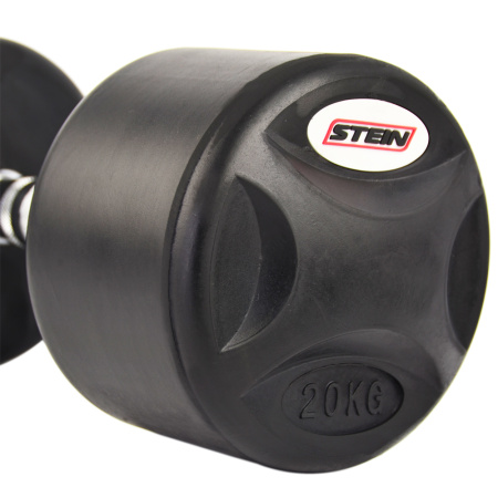 Картинка Гантель "STEIN" 20 кг (обрезиненная) от магазина Sport-Power || Зображення Гантель "STEIN" 20 кг (прогумована) від магазину Sport-Power